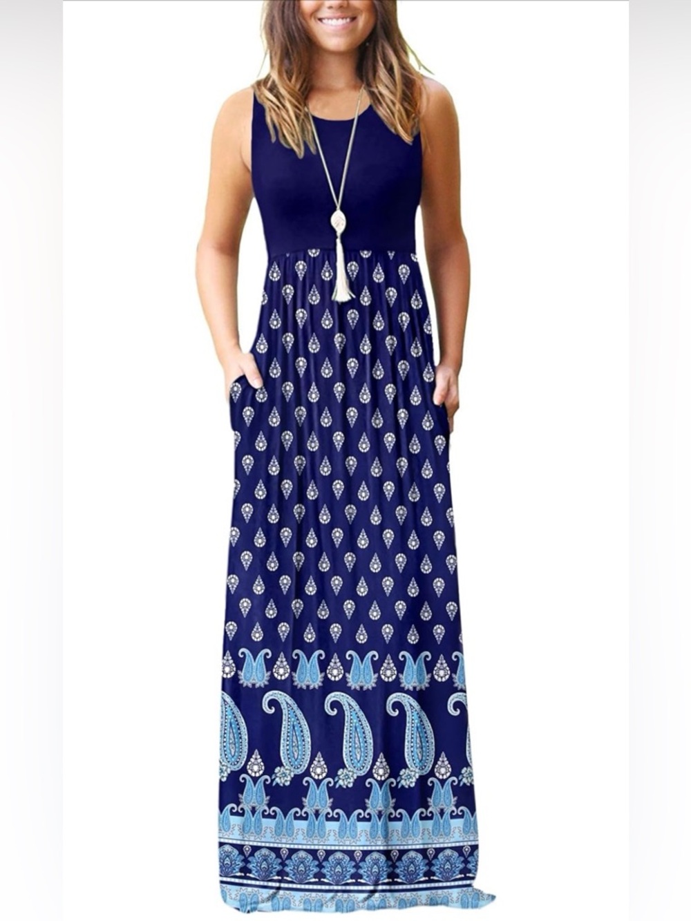 Sleeveless maxi dress